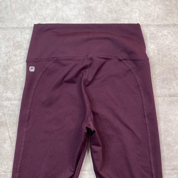 Fabletics Leggings Women's Size Small Maroon High Rise Stretch Acitve Gym - Picture 5 of 12